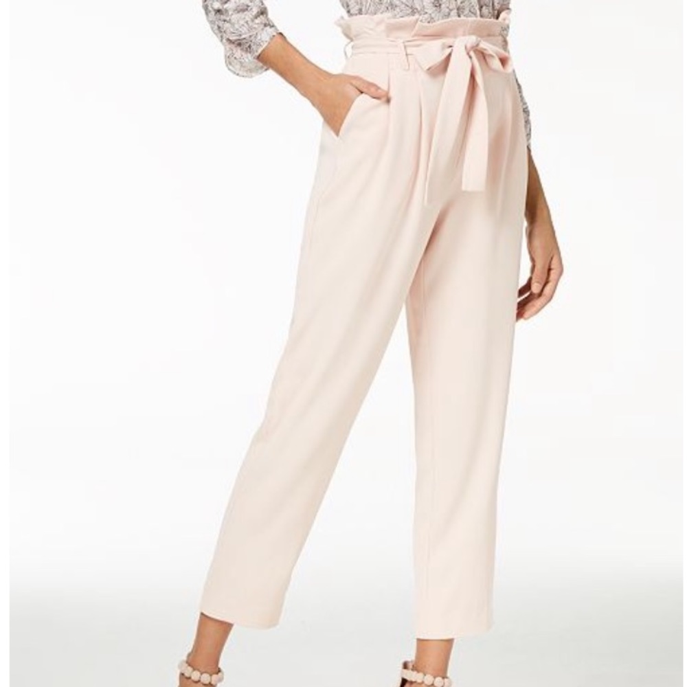 Rachel Roy Blush Pleated Parachute Pants